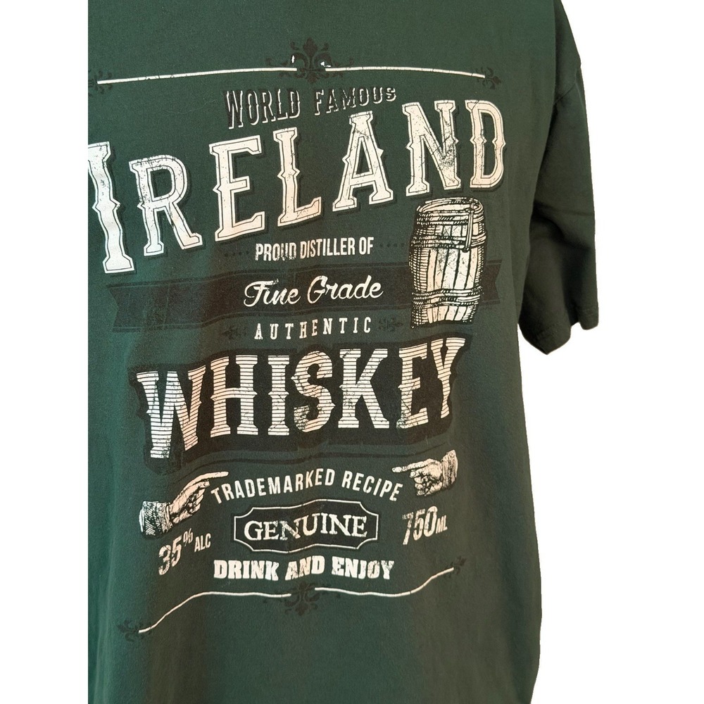 Ireland Whiskey Men's Green T-Shirt Men's Size 2XL XXL See Dimensions - Picture 2 of 7
